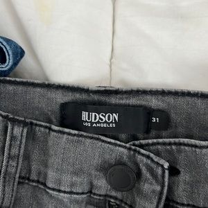 Gray Hudson skinny jeans